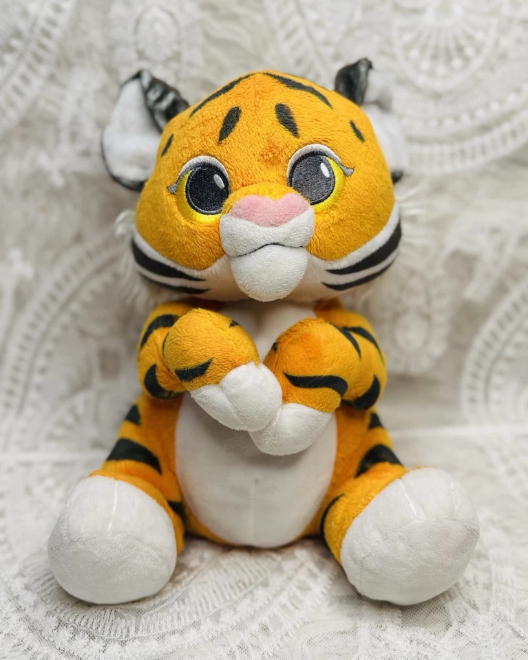 Pelúcia sem cobertor bebê animal reino safári tigre parques da Disney - Imagem 1 de 4