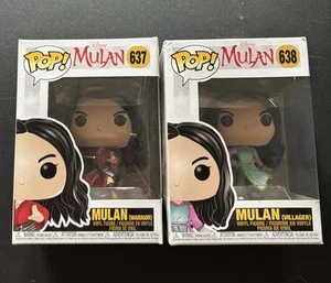 Funko Pop! Disney Mulan Krieger und Dorfbewohner (637 und 638) Konvolut - Bild 1 von 2