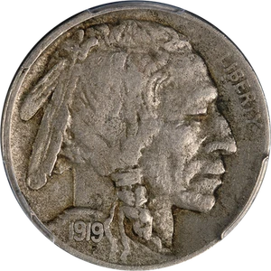 1919-D Buffalo Nickel PCGS XF40 Great Eye Appeal Nice Strike - Picture 1 of 4