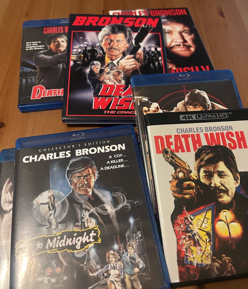 CHARLES BRONSON Death Wish Collection plus more! 10 films! Blu Ray - 4K - Image 1 of 4