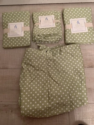 Lote de 4 REVESTIMIENTOS DE CANASTA GINGHAM verde granero cerámica 14x14x 9 nuevos Foto 1 de 4