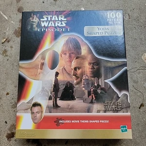 STAR WARS EPISODE I The Phantom Menace YODA SHAPED PUZZLE (Hasbro, 1999)   - Picture 1 of 3