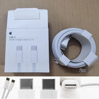🔥 CABLE TRENZADO USB-C APPLE OEM 240W | CARGA RÁPIDA 2M Y DATOS 40Gb/s 🔥 Foto 1 de 4