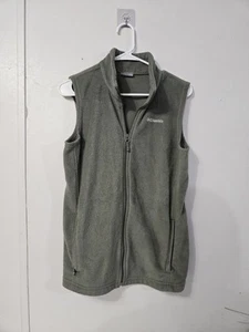 Columbia Boys Green  Fleece Vest with Zippered Pockets Full Zip Size Xl! - Picture 1 of 5