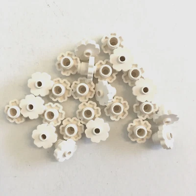 NEW Lego 25 pc Lot White Flower Plant Pieces 6 Petals - Image 1 of 4