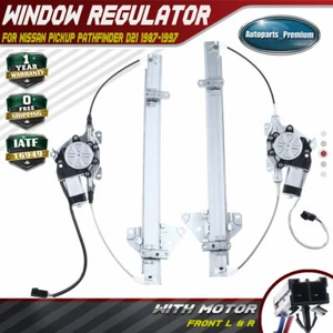2x regulador de ventana con motor para camioneta Nissan Pathfinder D21 delantera izquierda y derecha - Imagen 1 de 8
