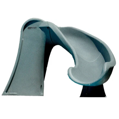 S.R. Tobogán para piscina Smith 698-209-58124 Cyclone curva derecha, granito gris Foto 1 de 4