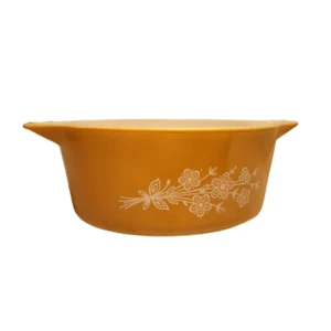 Vintage Pyrex Orange Butterfly Gold Bowl 473 - Mid Century Kitchen Decor - Picture 1 of 3