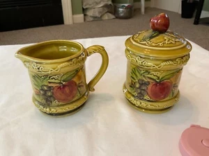 LEFTON Sugar And Creamer #3744. Nice set - Picture 1 of 4