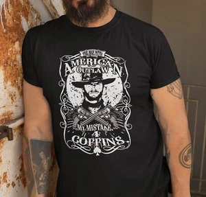T-shirt Clint Eastwood pugno di dollari camicia da cowboy il fuorilegge Josey Wales - Foto 1 di 5