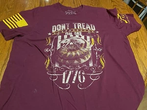 Grunt Style Don't Tread on Me 1776 Red T-Shirt Mens XL - Picture 1 of 1