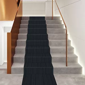 Indoor Bodenschutz Treppenhüllen rutschfest Teppich Treppenläufer 70cm*6m - Bild 1 von 24