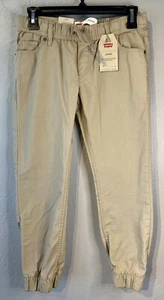 LEVIS Boys Khaki Jogger Pants Size Small S New with Tags - Picture 1 of 5