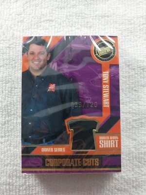 TONY STEWART - 2005 Press Pass Optima - Corporate Cuts  39/120 Shirt Swatch  - Image 1 of 3