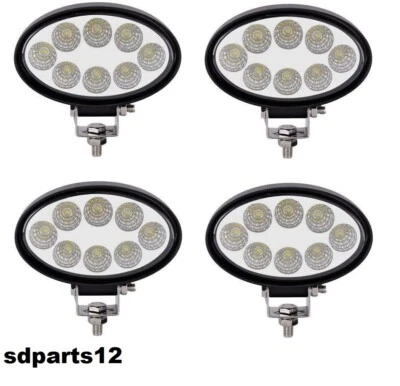 4X 24W LED Luce Faro Da Lavoro Ovale Faro Barca Camion Lavoro Faretto 12V 24V - Immagine 1 di 4