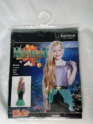 $30 Mermaid Costume Cosplay Book Week Kids Party Outfit Play Set Size M (5-6) - Image 1 of 4