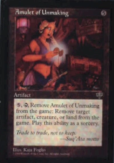 Amulet of Unmaking - Mirage: #293, Magic: The Gathering Nm R138 - Image 1 of 1