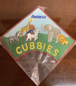 Nuevo parche trasero sellado vintage Awana Cubbies Leader - Excelente color - Imagen 1 de 2