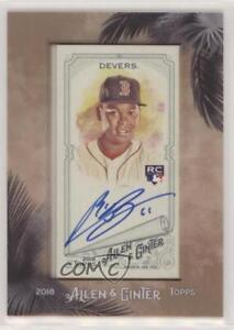 2018 Topps Allen & Ginter's Mini Framed Rafael Devers #MA-RD Rookie Auto RC