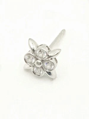 Tiffany & Co. Platinum and Diamond Stud Earring (1 Earring) - Image 1 of 4