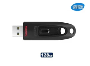 Sandisk Ultra 128GB USB 3.0 Flash Drive Thumb Drive Pen Drive - Picture 1 of 4