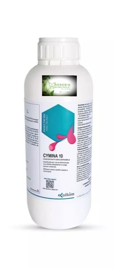 CYMINA 10 INSETTICIDA LT 1 ELIMINA MOSCHE, TAFANI, ZANZARE, BLATTE COLKIM