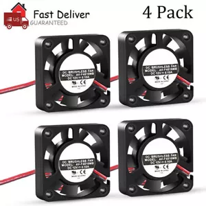 4PCS DC12V Cooling Computer Case Fan 4010 40x40x10mm PC 3D Printer 2Pin US Stock - Picture 1 of 4