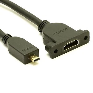 Extensión micro-HDMI de montaje de panel - Imagen 1 de 1