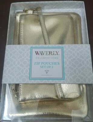 Waverly Celebrations Zip Pouches set of 2 - Imagem 1 de 3