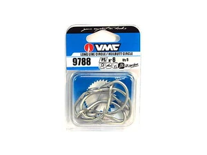AMI VMC Hook Long Line, Reversed Large Eye Heavy Duty 9788 PS  SIZE: 6 - 5/PCS - Foto 1 di 1
