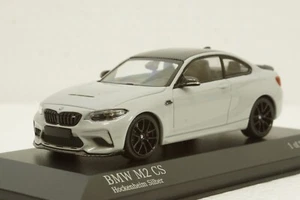 BMW M2 CS 2020 Silver with Black Wheels, 410021027, Minichamps 1:43 - Picture 1 of 10