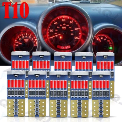 10 x RED Interior LED Light Bulbs Package Kit For Peterbilt 330 379 389 - Image 1 of 4