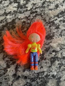 VINTAGE Wee Wild Things Rita Bonita Doll 1987 Mattel BRIGHT ORANGE HAIR FIGURINE - Picture 1 of 10