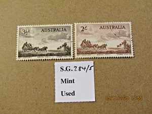 AUSTRALIA QEII  SG 284-85 M/MINT & VERY FINE USED - Picture 1 of 2