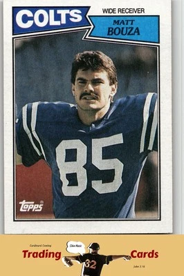 1987 Topps #377 Matt Bouza Indianapolis Colts Football Card NM - Image 1 of 2