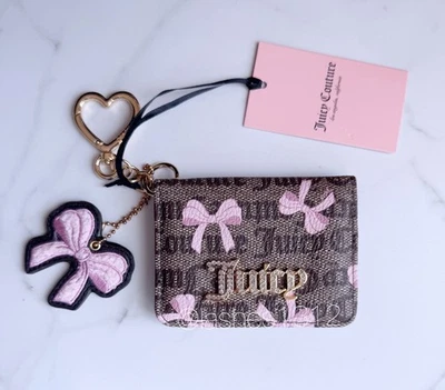 JUICY COUTURE Cartera Simply Sweet Estuche para Tarjetas - Marrón Coqueta Rosa Arcos Foto 1 de 4