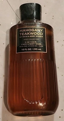 Bath & Body Works Para hombres - "CAOBA Y MADERA DE TECA" - 3 en 1 Jabón para Cabello, Facial y Cuerpo - Imagen 1 de 2