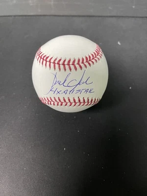 Jack Clark Firmado Autografiado ROMLB Rob Manfred Béisbol 4x All Star JSA Giants Foto 1 de 4
