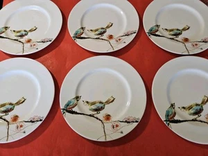 Lenox Chirp Simply Fine Salatteller Vögel 9 1/4", 4 Stück 4-12 verfügbar, Neu ohne Etikett - Bild 1 von 12