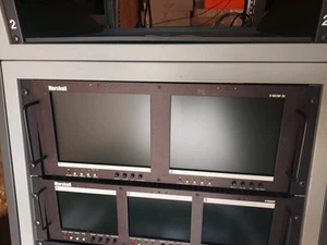 Marshall V-R82DP-2C TFT-MegaPixel Dual Screen 8.4-Inch Rackmountable LCD Monitor - Picture 1 of 5