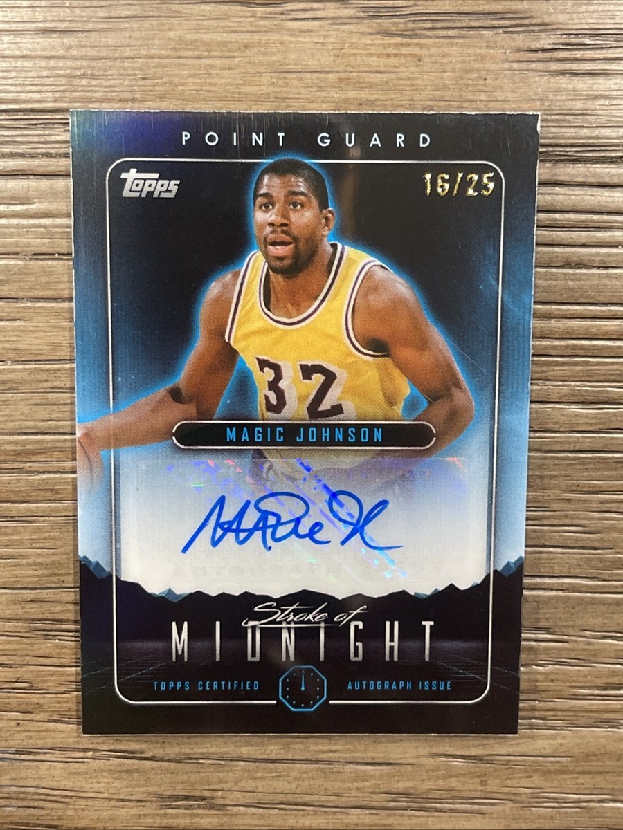 Topps Magic Johnson Basketball Serial Numbered Sports Trading Card 
