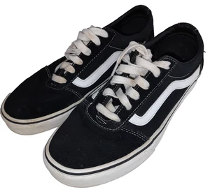 Zapatos Vans Clásicos Old Skool Sk8 Negro Blanco Gamuza Para Mujer’s 10 - Imagen 1 de 7