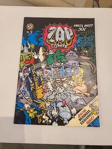 ZAP COMIX #5 (Apex 1970) 1st Printing DOUBLE COVER 50 cents Robert Crumb - Picture 1 of 4