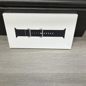 Authentique Apple Watch 49 mm NOIR bracelet océan finition titane naturel OEM - Photo 1/2