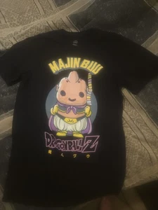 Men's Majin Buu Dragonball Z Funko POP! Tees T-Shirt size S Black - Picture 1 of 2