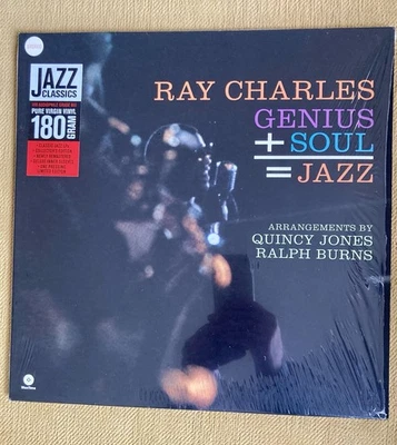 NWOT NEW!  RAY CHARLES Genius + Soul = Jazz LP MINT 180G Vinyl.The one you want! - Image 1 of 4