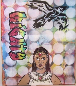 Might ISIS with Comic Background Original Pop Graffiti Art 1 of a Kind 16" x 20" - Picture 1 of 9