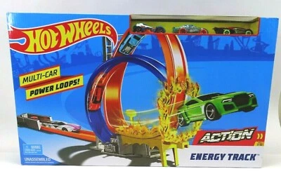 NIB Mattel Hot Wheels Energy Track Toy Playset With Cars Factory Sealed Box 2017 - Image 1 of 4