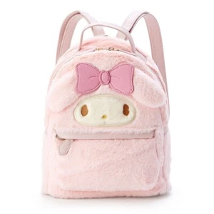 My Melody Women/Girl's Pink Backpack Soft Plush Shoulder Bag NWT - Picture 1 of 3