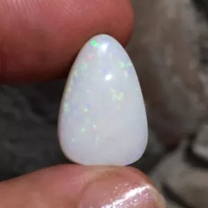 6.6ct 19x13x4mm Solid White Australian Opal Cabochon Loose Gemstone - Picture 1 of 12